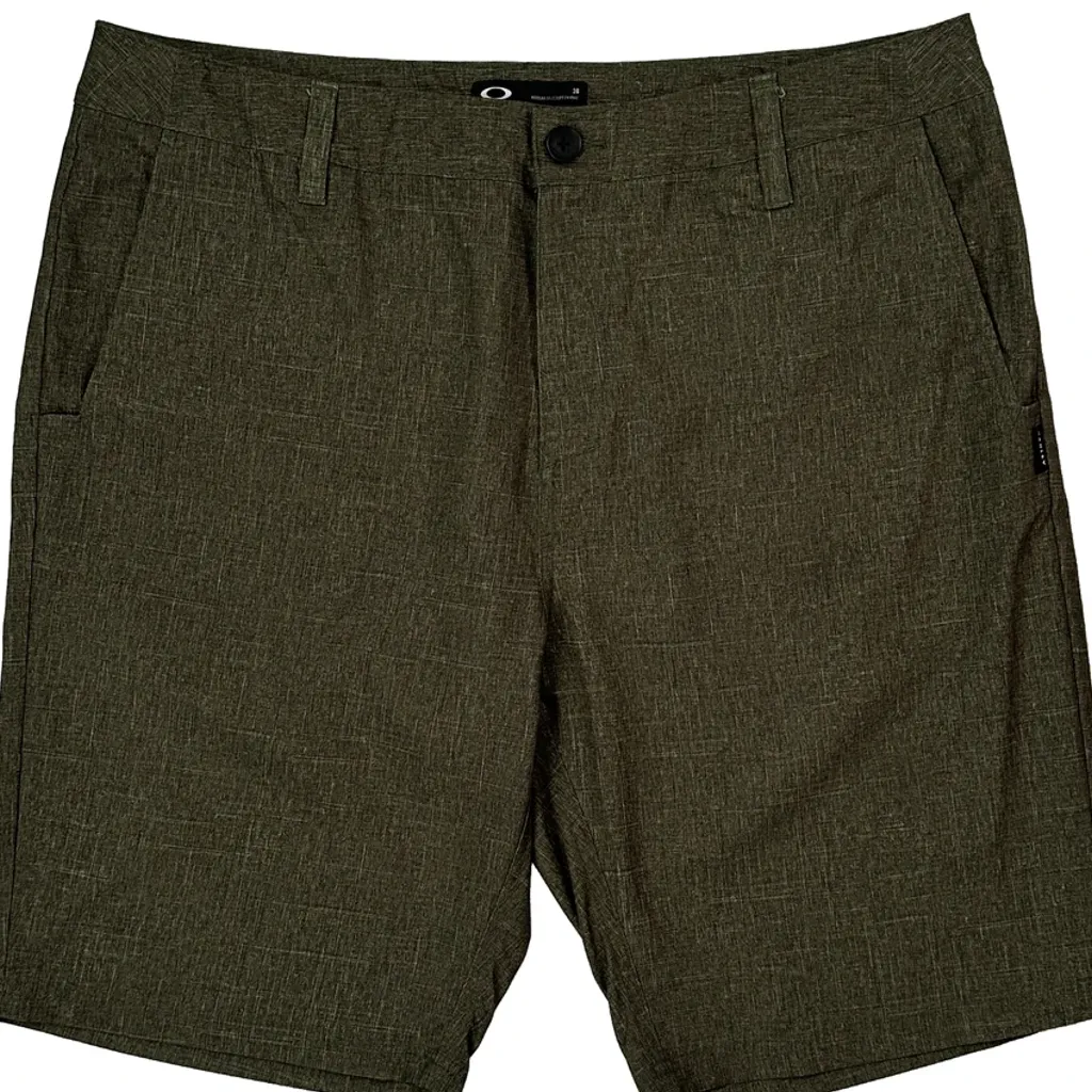 Oakley Shorts - 36W 11L Green Polyester - Image 9