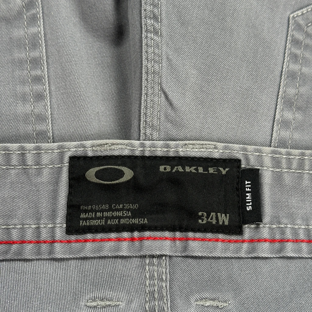 Oakley Slim Fit Shorts - 34W 10L Grey Cotton - Image 6