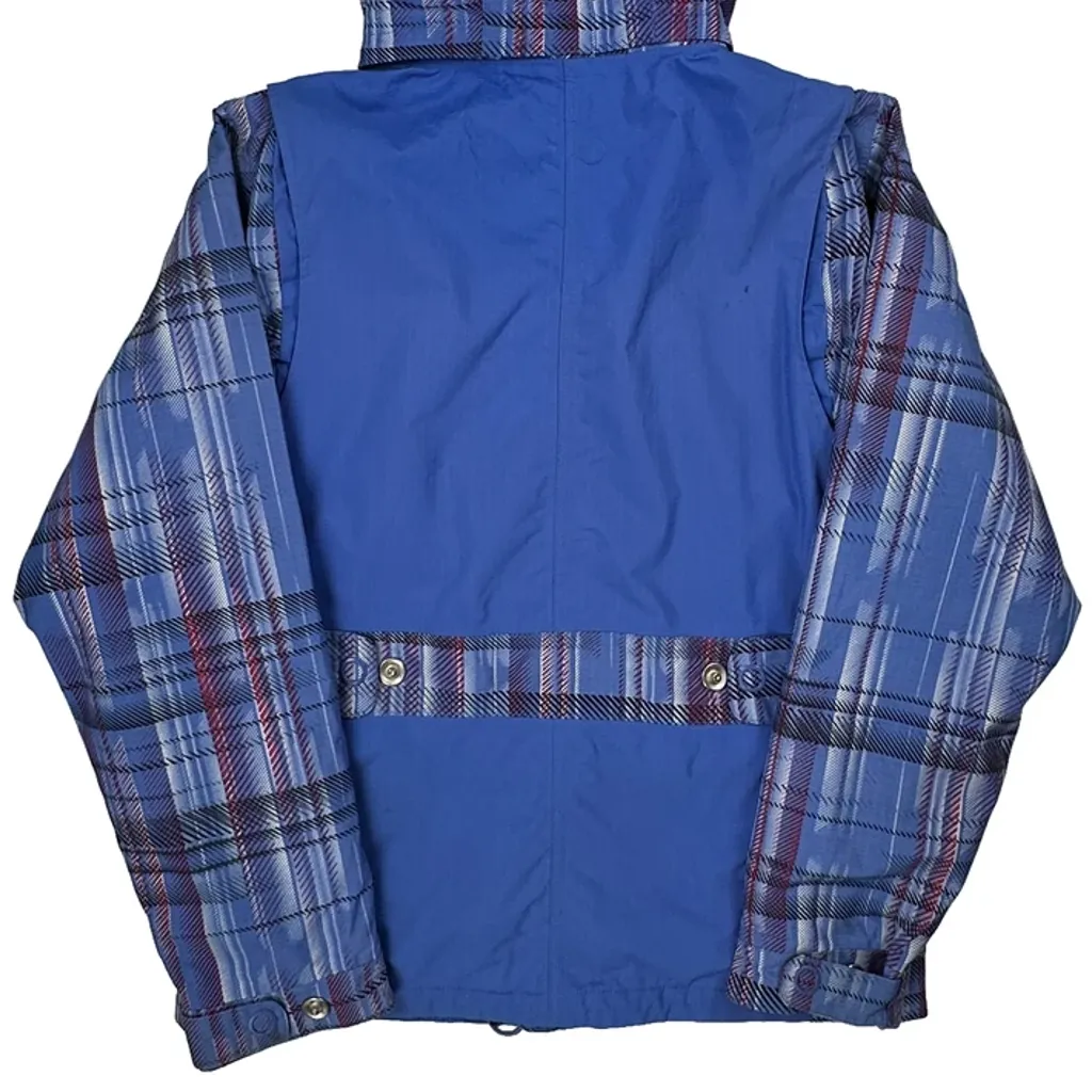 Oakley Checked Ski Jacket - Medium Blue Polyester - Image 7