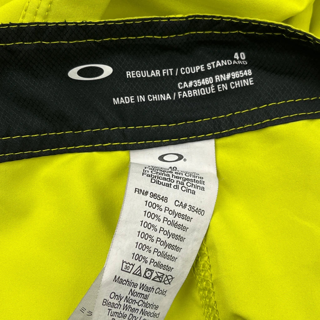 Oakley Sport Shorts - 40W 10L Yellow Polyester - Image 3