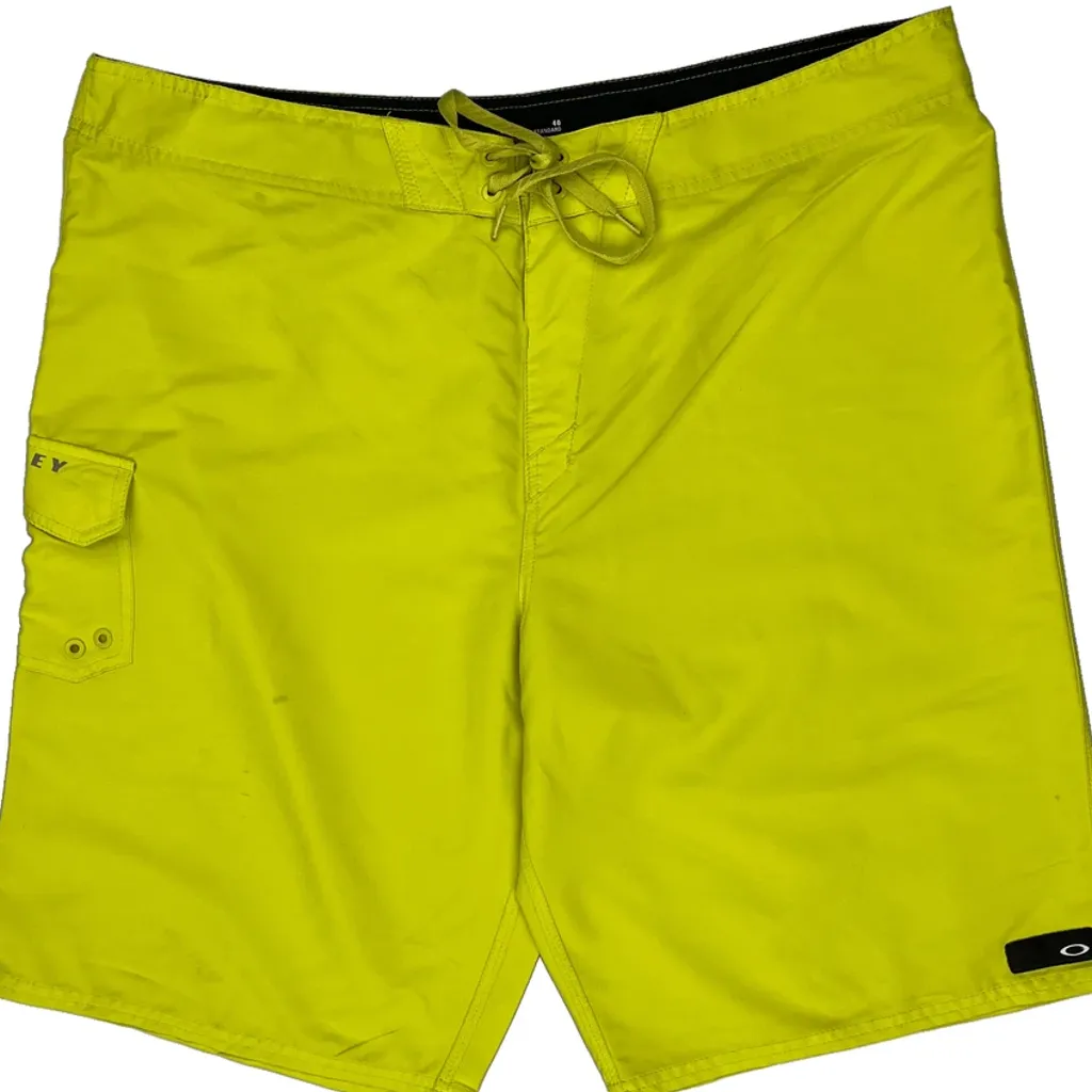 Oakley Sport Shorts - 40W 10L Yellow Polyester - Image 6