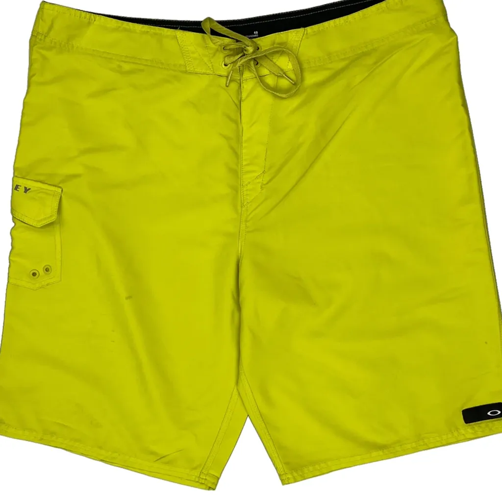Oakley Sport Shorts - 40W 10L Yellow Polyester - Image 7
