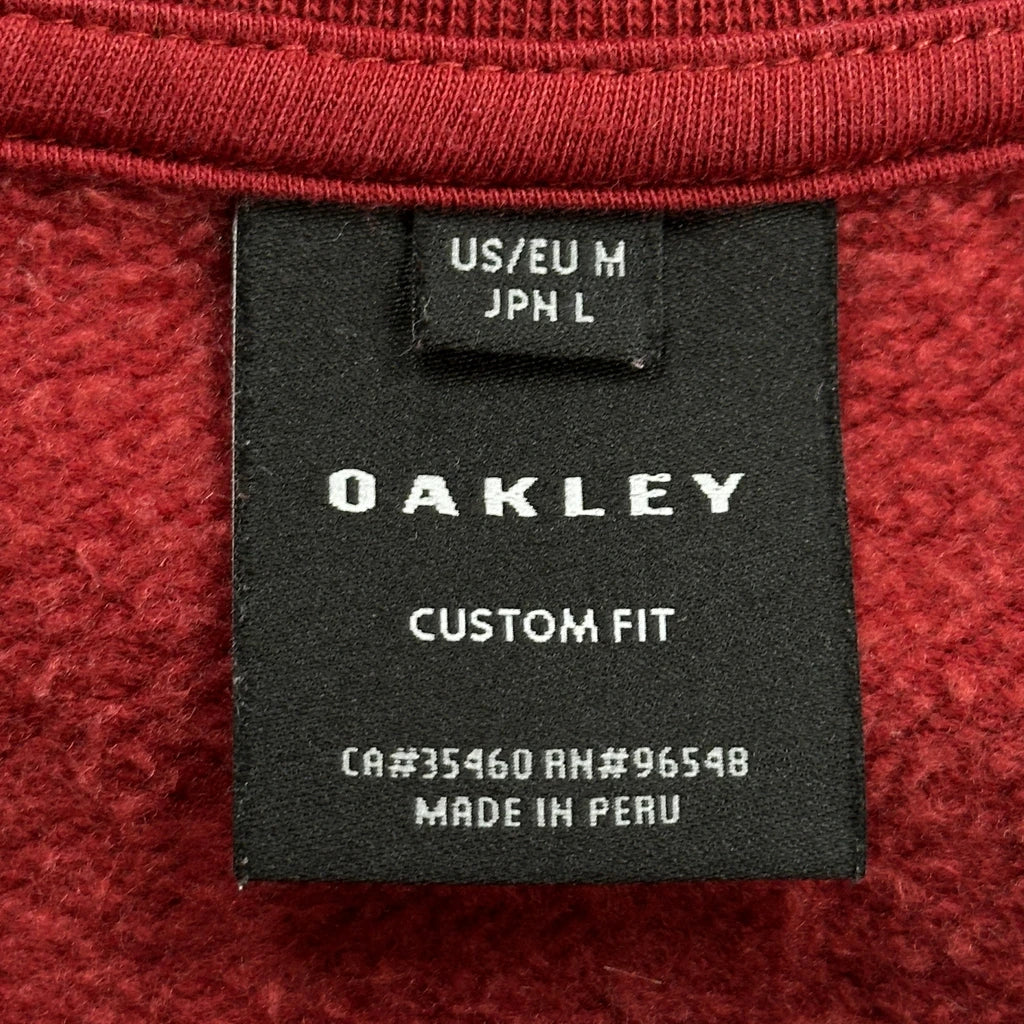 Oakley Spellout Sweatshirt - Medium Red Cotton - Image 3