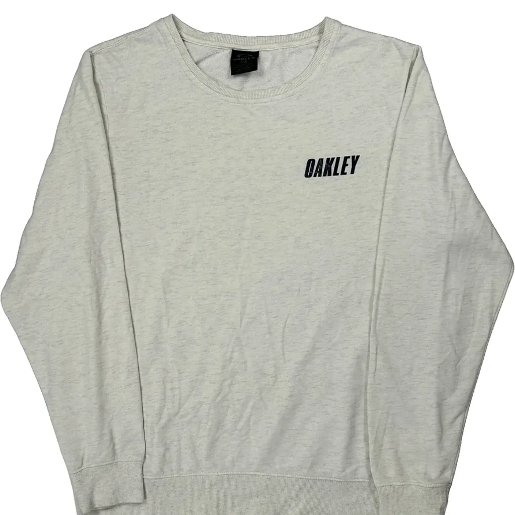 Oakley Slim Fit Sweatshirt - Large White Cotton - Image 4