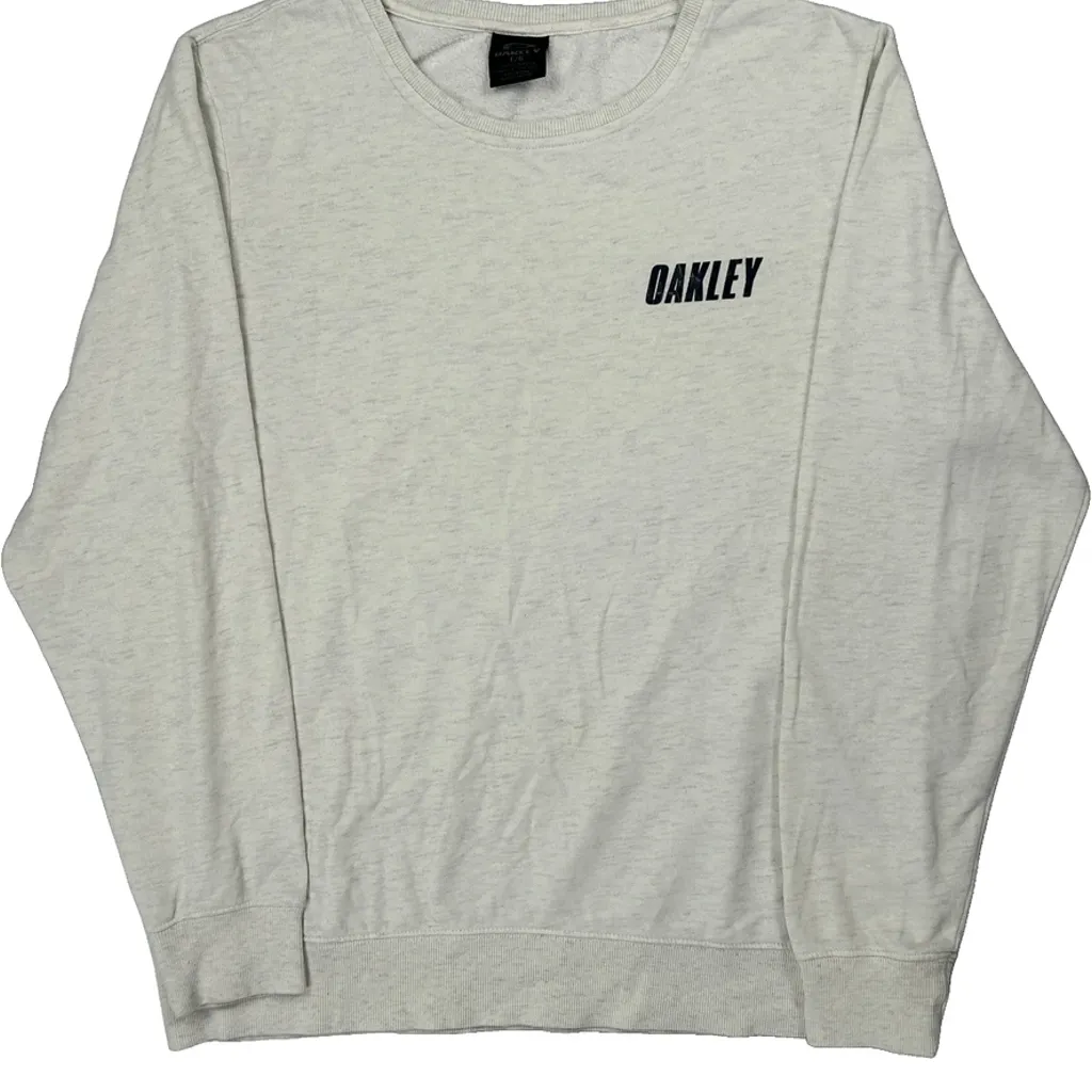 Oakley Slim Fit Sweatshirt - Large White Cotton - Image 5