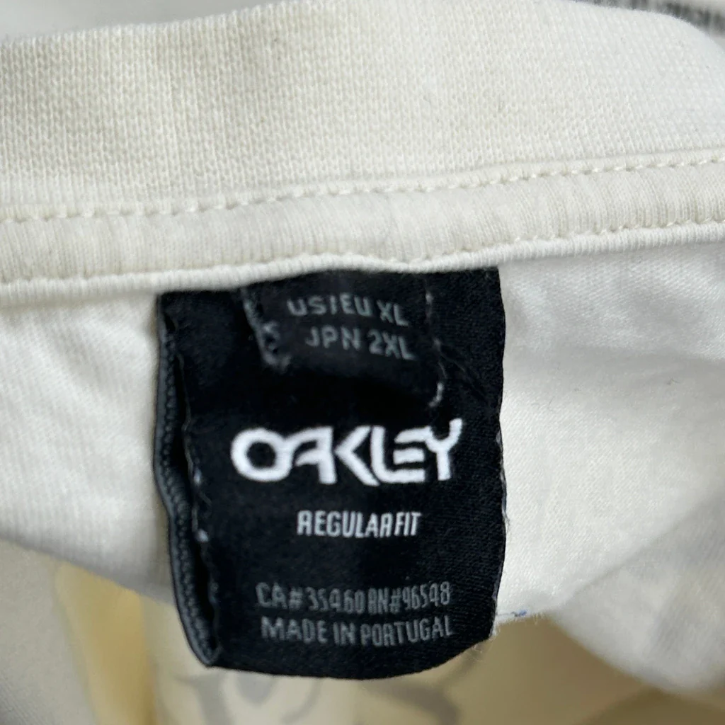 Oakley Graphic T-Shirt - XL Cream Cotton - Image 3