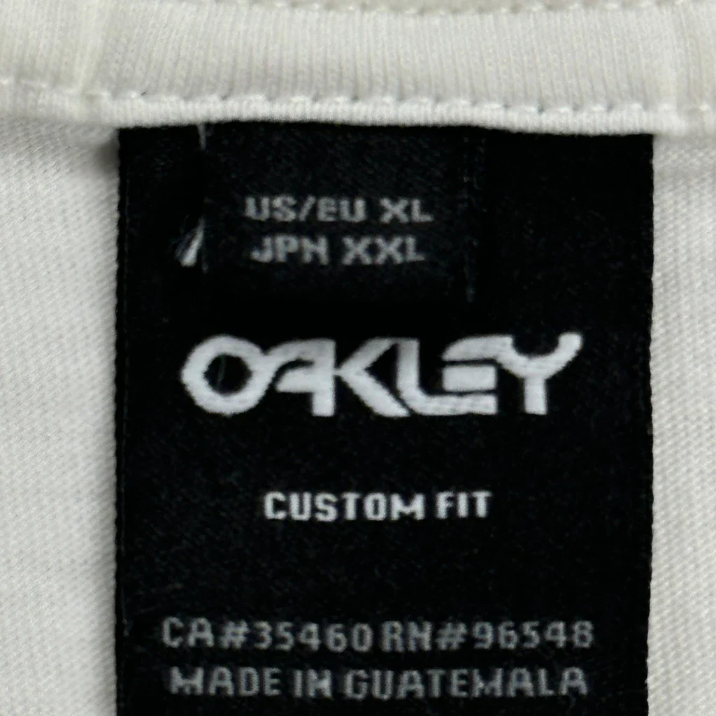 Oakley Spellout T-Shirt - XL White Cotton - Image 3