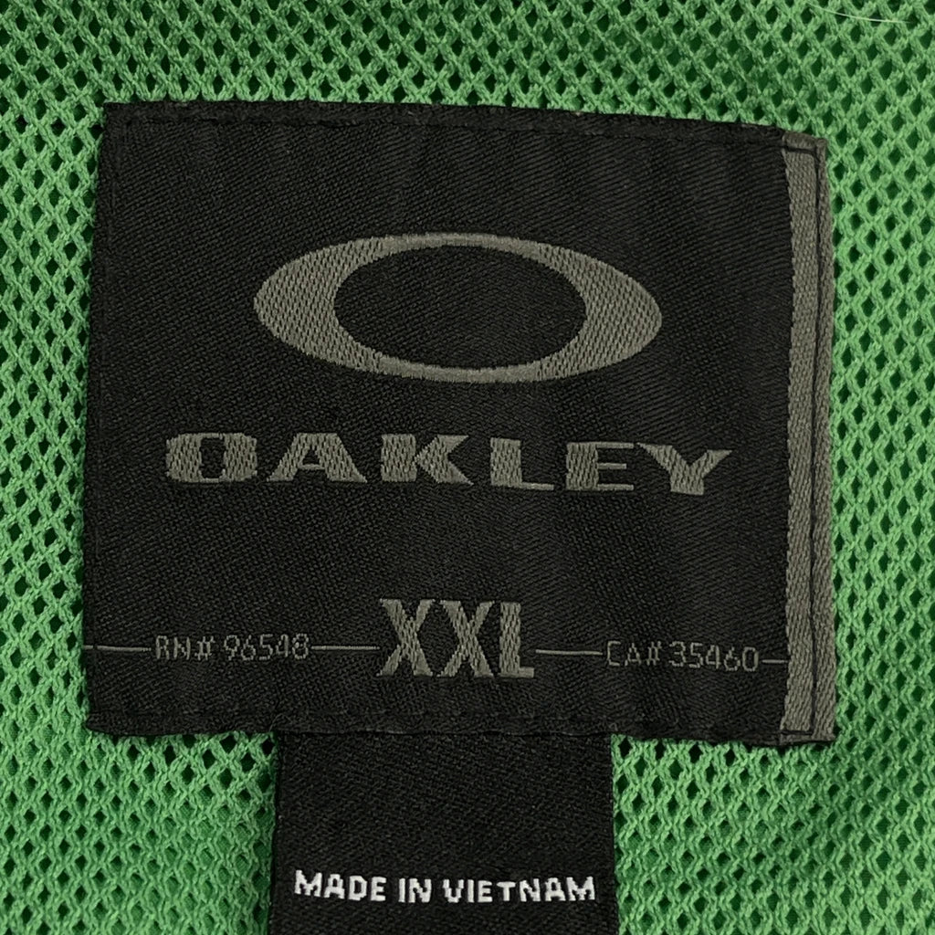 Oakley Checked Windbreaker - 2XL Green Polyester - Image 3