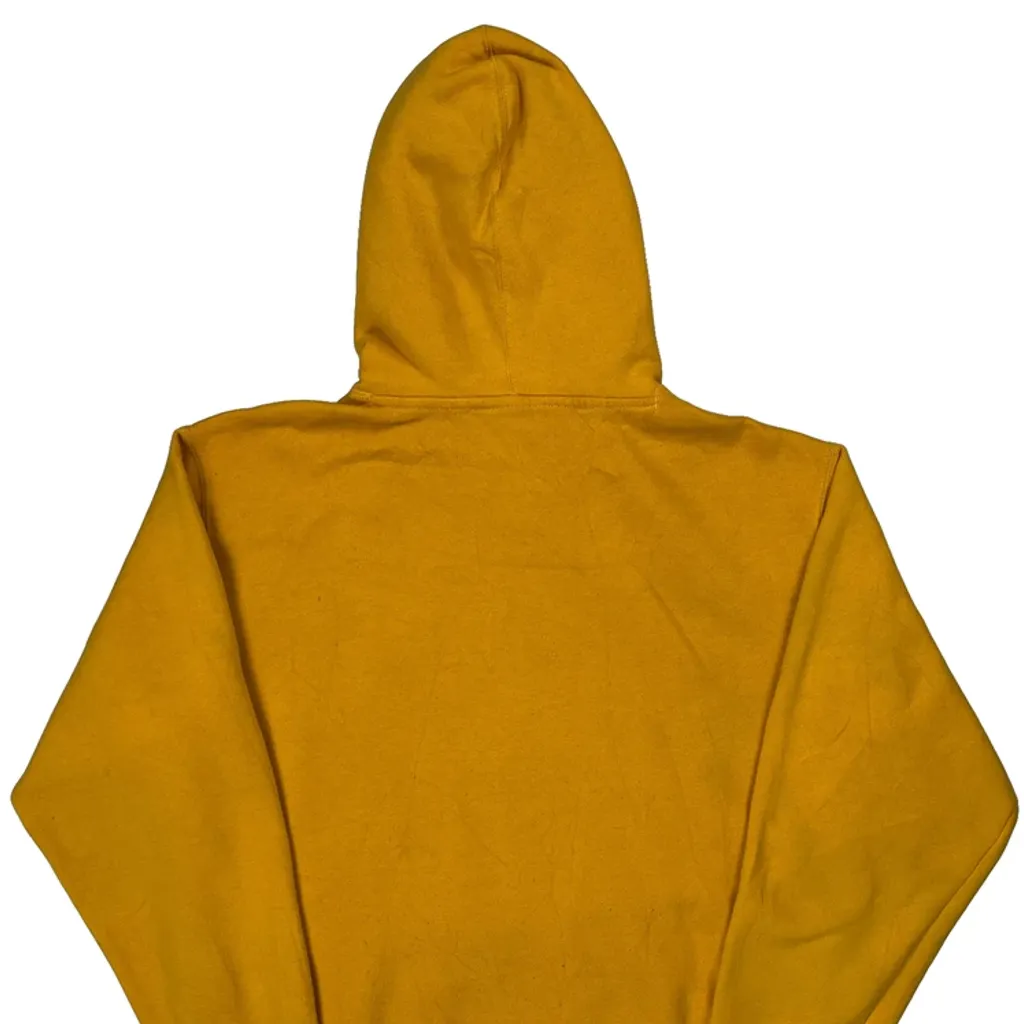 Obey Spellout Hoodie - Small Yellow Cotton - Image 6