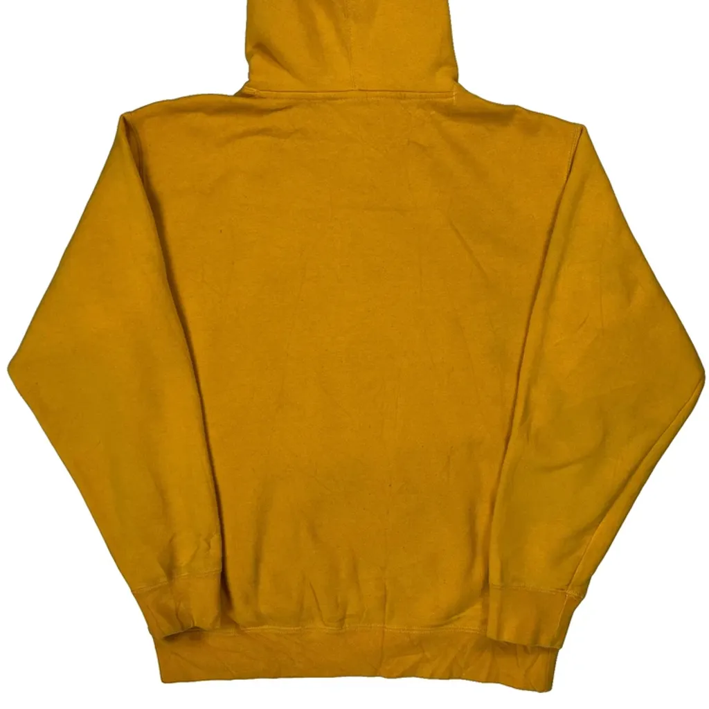 Obey Spellout Hoodie - Small Yellow Cotton - Image 7