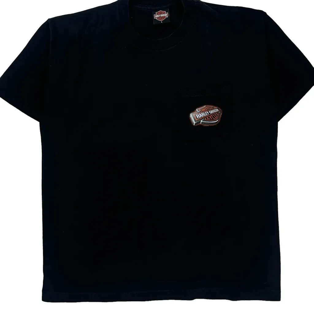 Ocean City, Md Harley Davidson Graphic T-Shirt - Large Black Cotton - Image 5