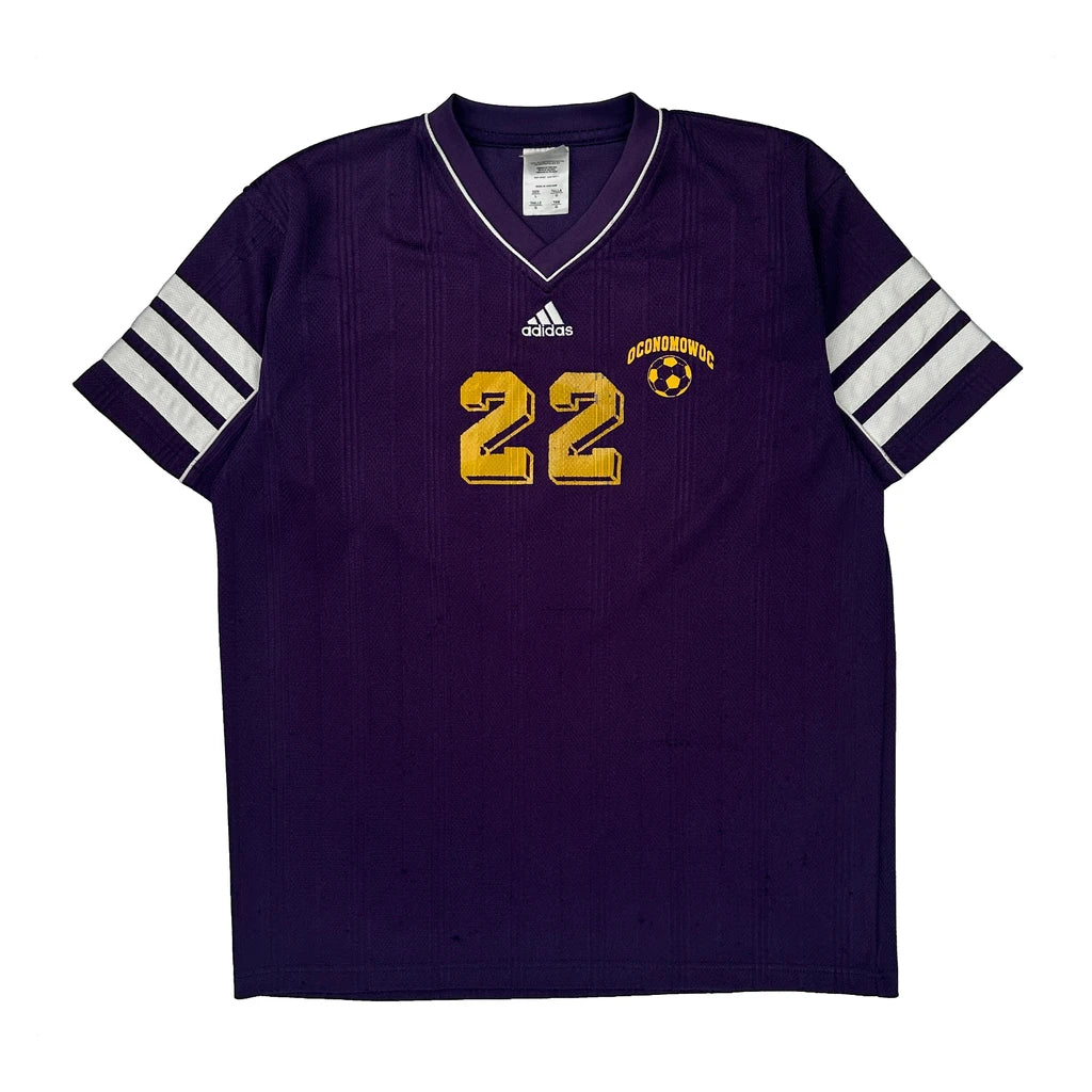 Oconomowoc Adidas Football Shirt - Large Purple Polyester