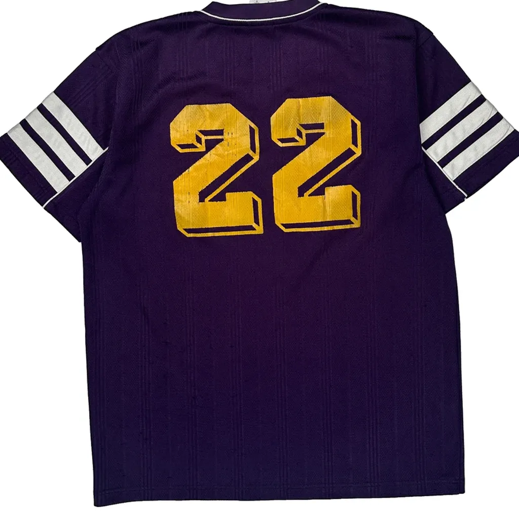 Oconomowoc Adidas Football Shirt - Large Purple Polyester - Image 6