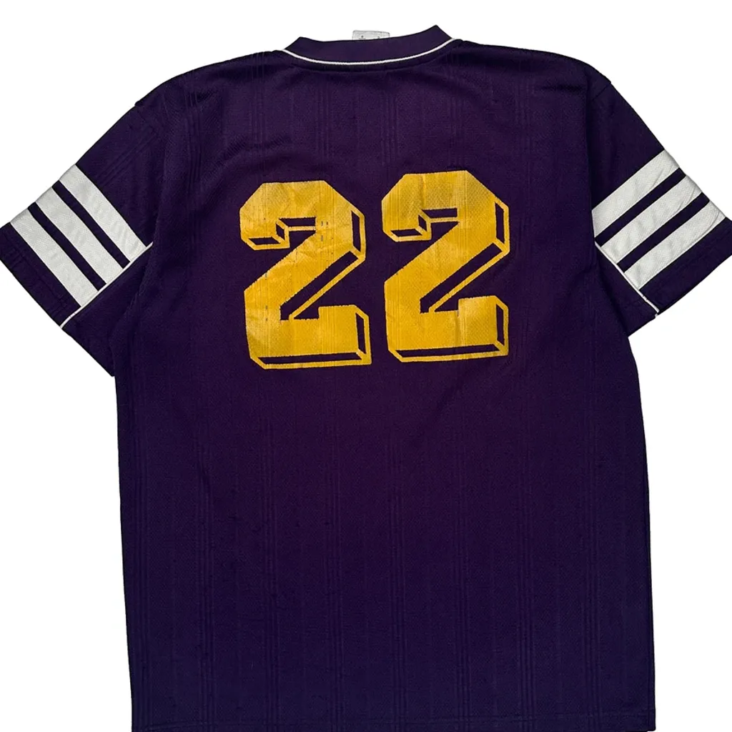 Oconomowoc Adidas Football Shirt - Large Purple Polyester - Image 7