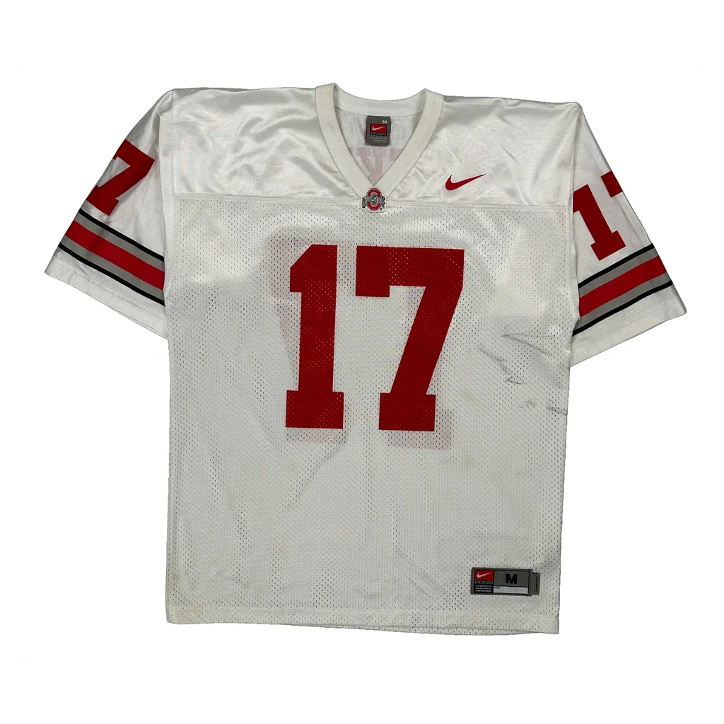 Ohio State Buckeyes Nike Football Jersey - Medium White Polyester