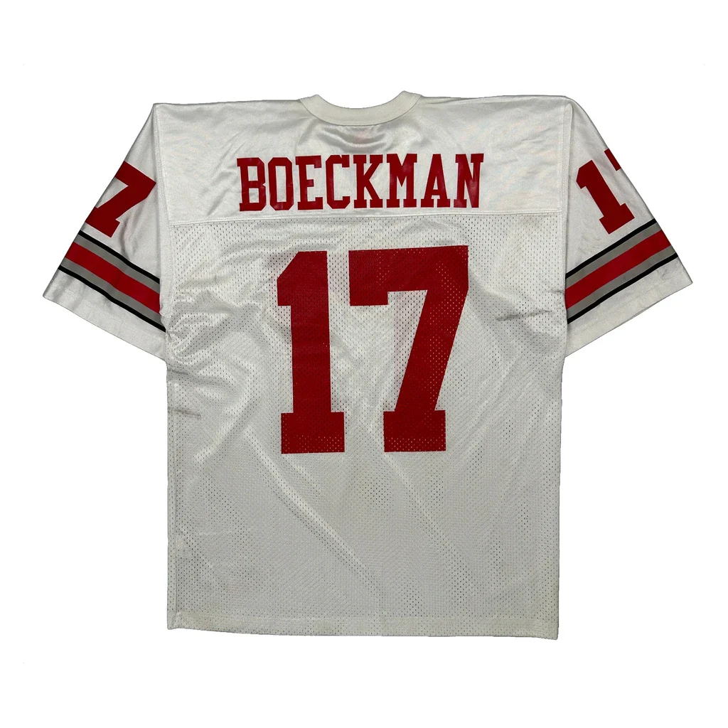 Ohio State Buckeyes Nike Football Jersey - Medium White Polyester - Image 2