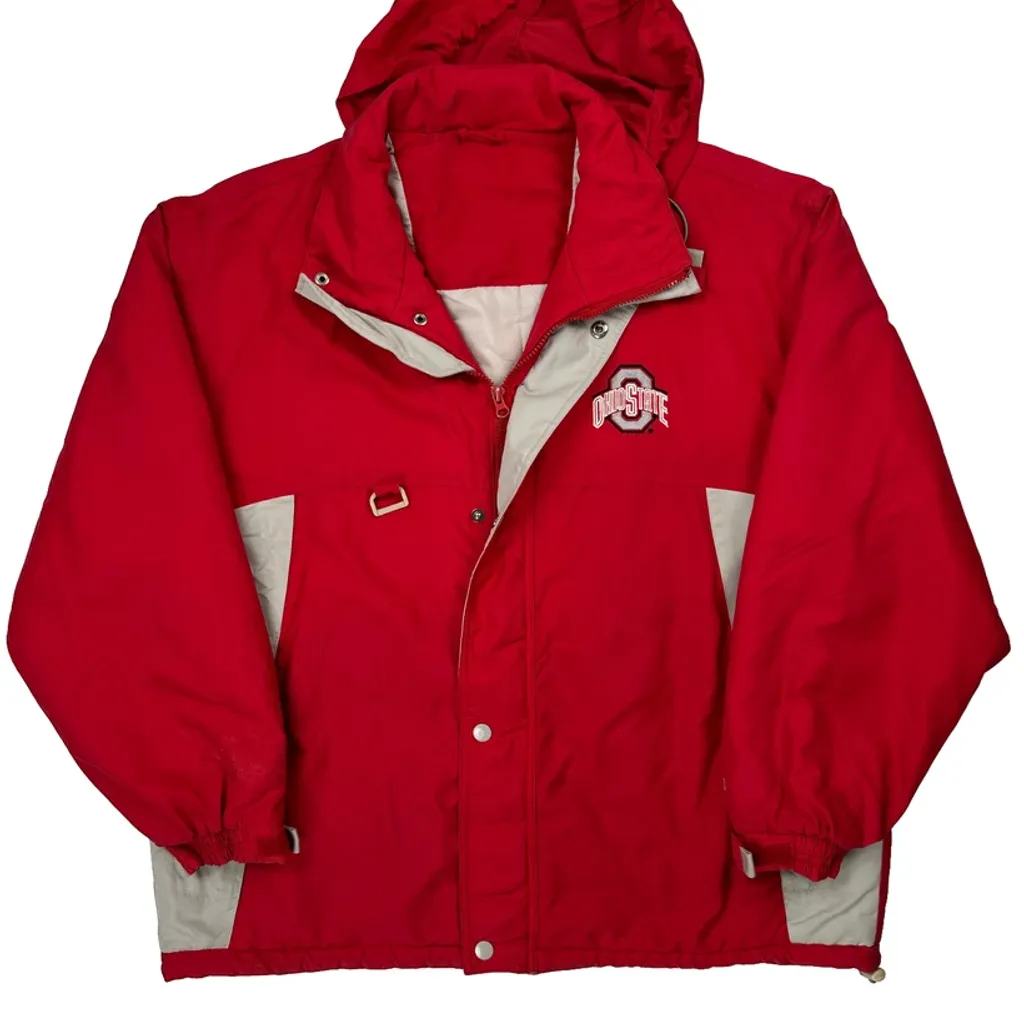 Ohio State Buckeyes Windbreaker - XL Red Polyester - Image 5