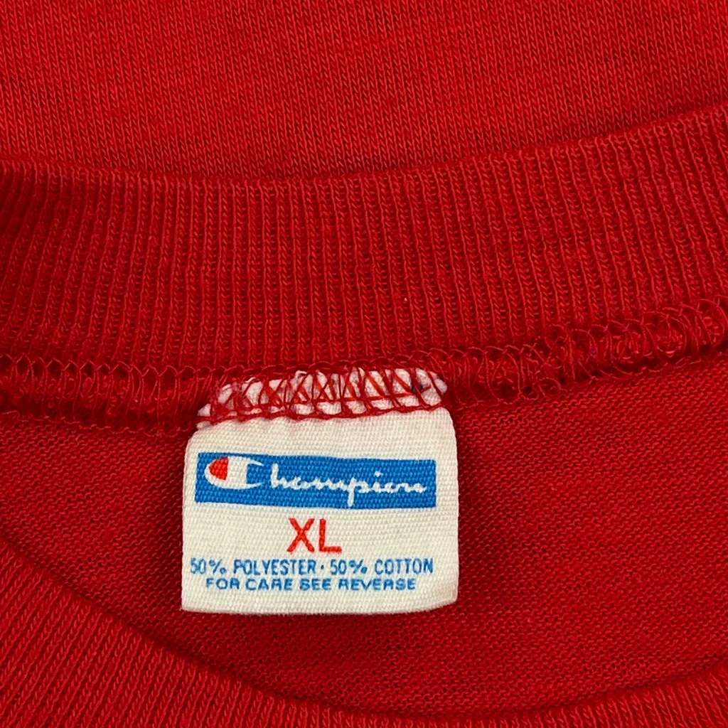 Ohio State Champion Single Stitch T-Shirt - XL Red Cotton Blend - Image 3