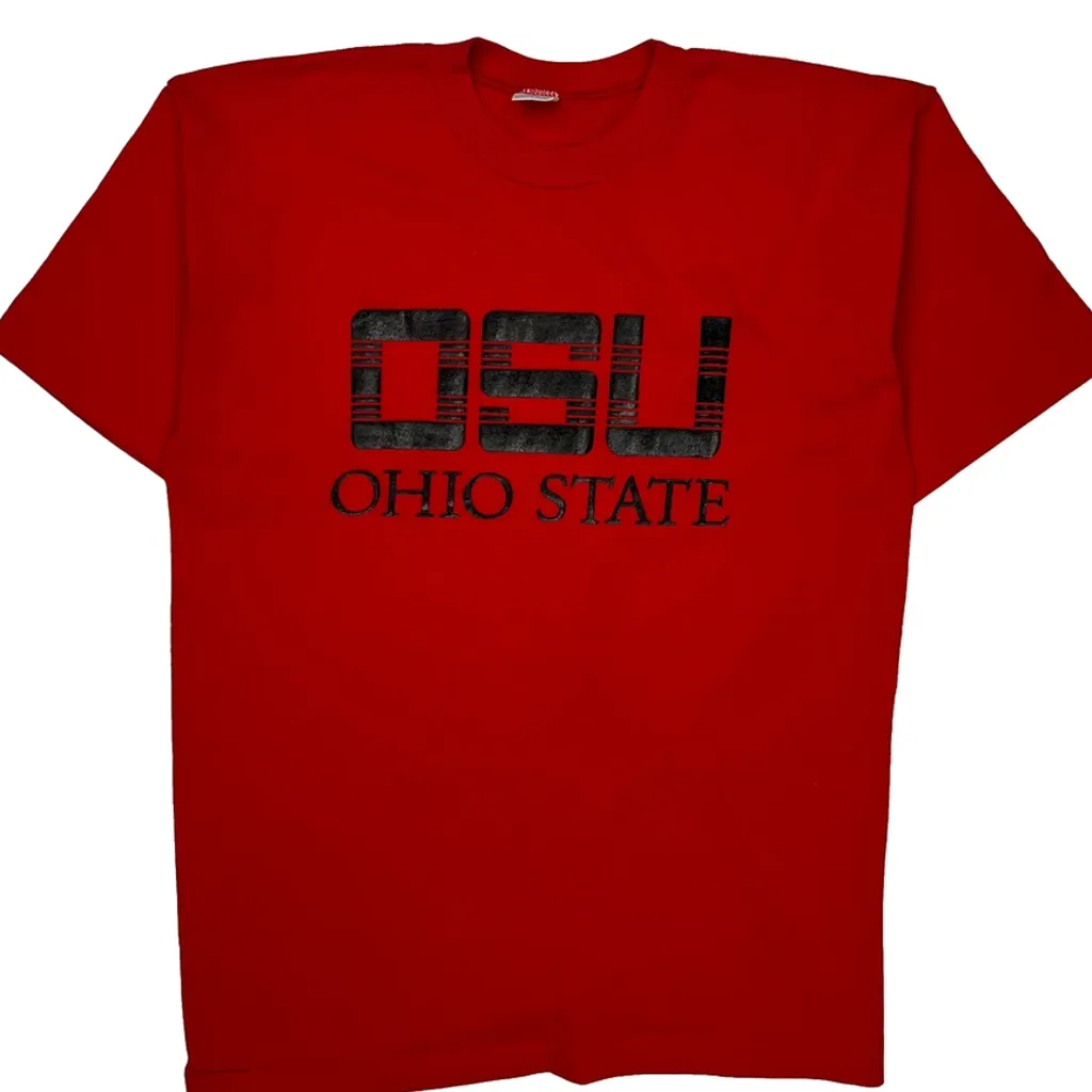 Ohio State Champion Single Stitch T-Shirt - XL Red Cotton Blend - Image 4