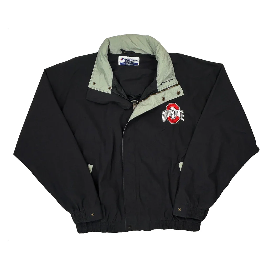 Ohio State Champion College Windbreaker - XL Black Nylon