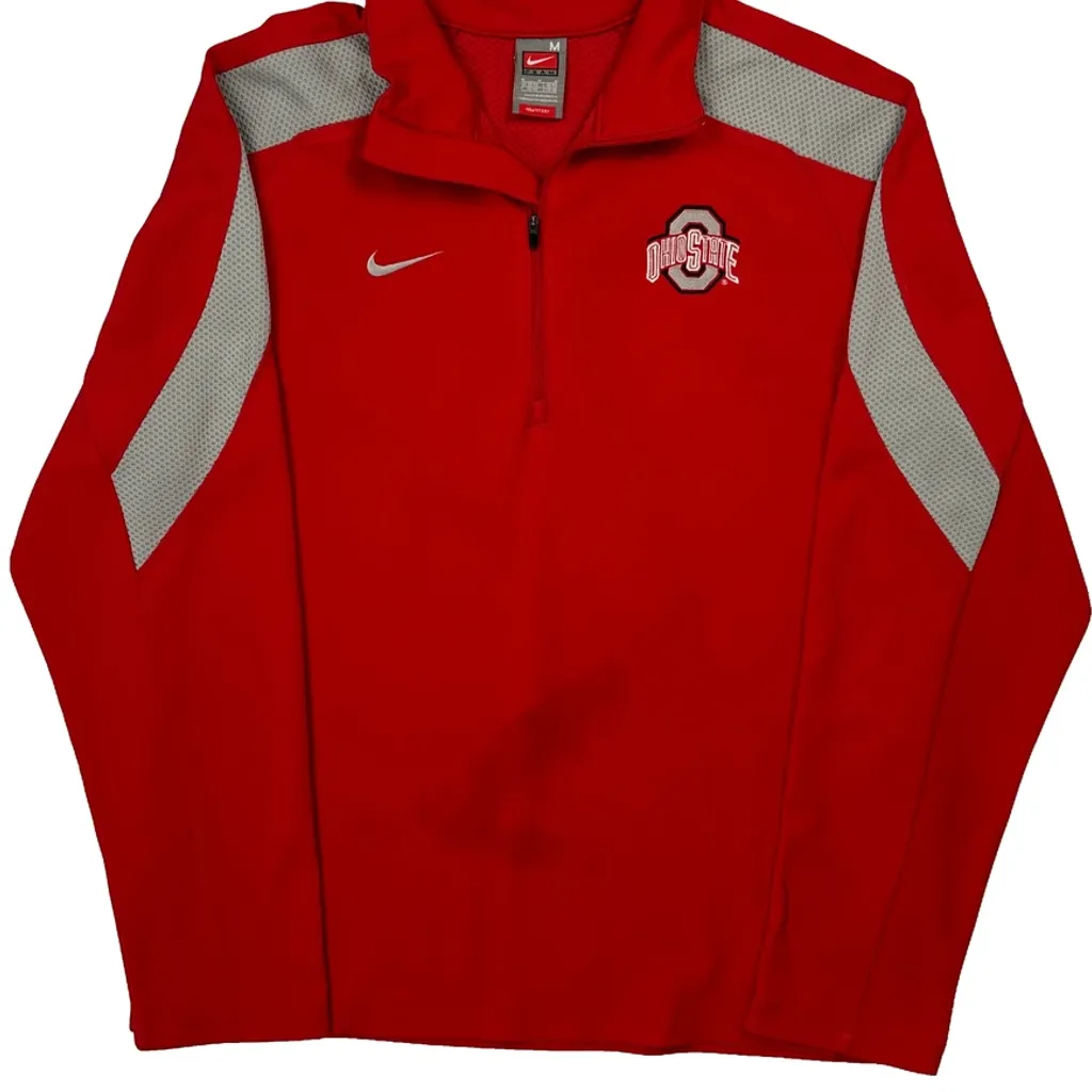 Ohio State Nike College Long Sleeve T-Shirt - Medium Red Polyester - Image 5