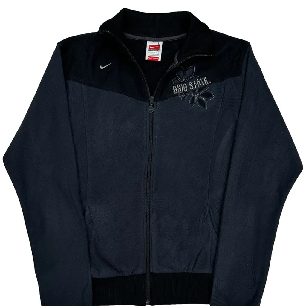 Ohio State Nike Track Jacket - Large Black Polyester - Image 4