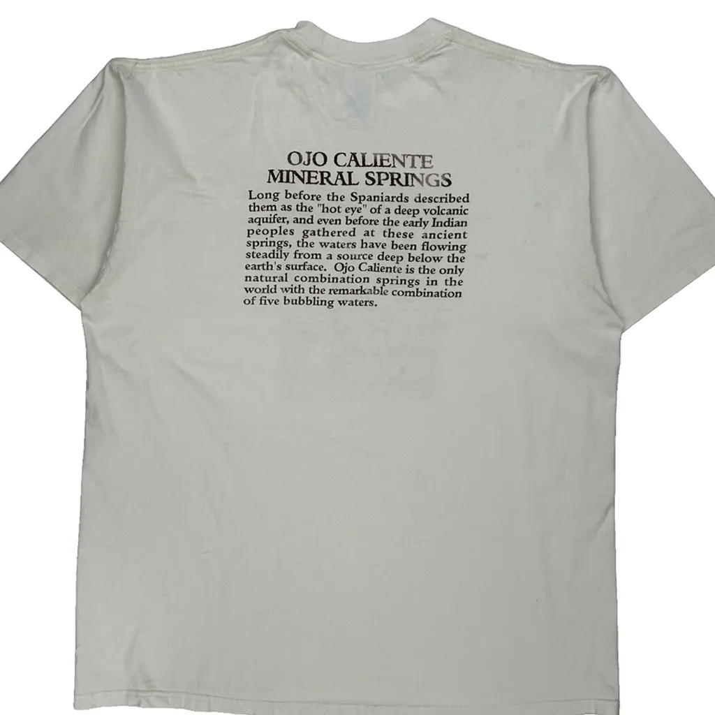 Ojo Caliente Mineral Springs Jerzees T-Shirt - XL White Cotton - Image 7