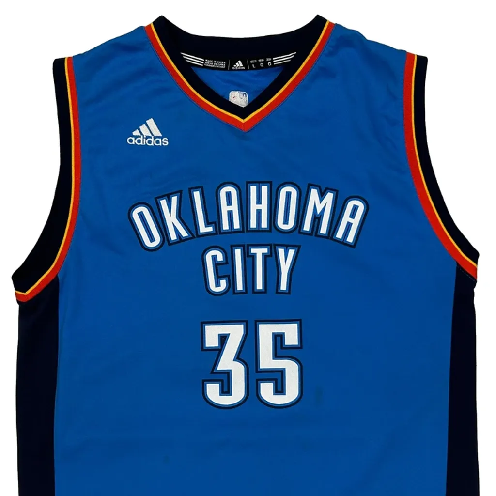 Oklahoma City Adidas Nba Jersey - Large Blue Polyester - Image 5