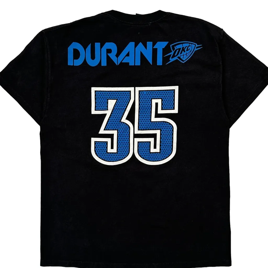 Oklahoma City Thunder Unk Nba T-Shirt - Large Black Cotton - Image 7