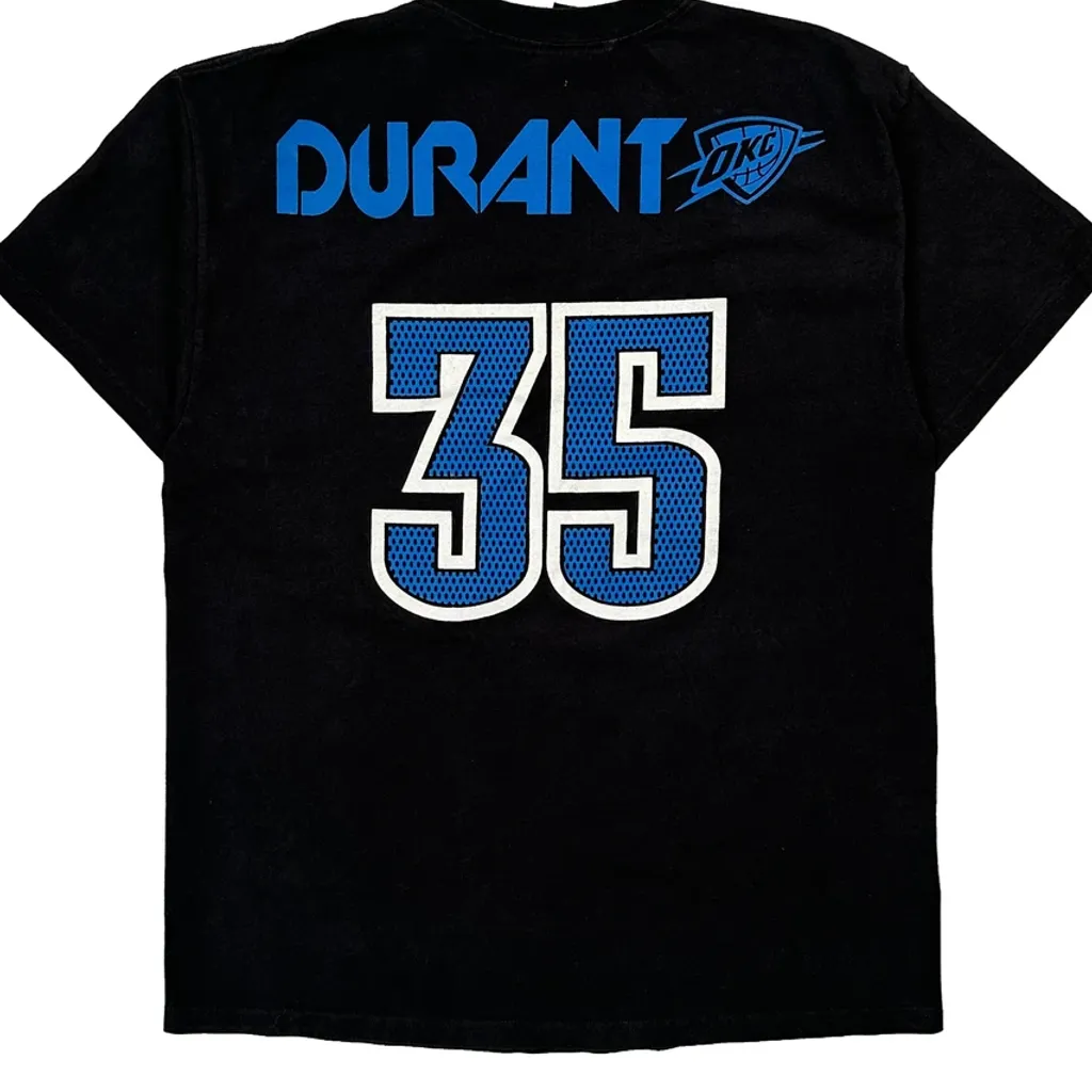 Oklahoma City Thunder Unk Nba T-Shirt - Large Black Cotton - Image 8