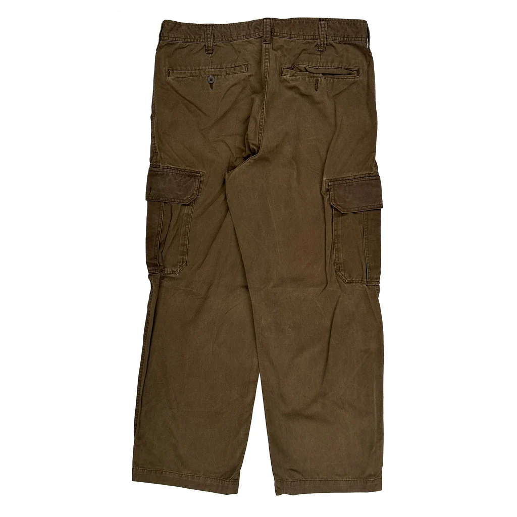 Old Navy Cargo Trousers - 36W 30L Brown Cotton