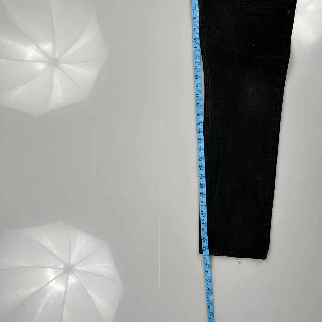 Old Varsity Brand Skinny Jeans - 32W 34L Black Denim - Image 5