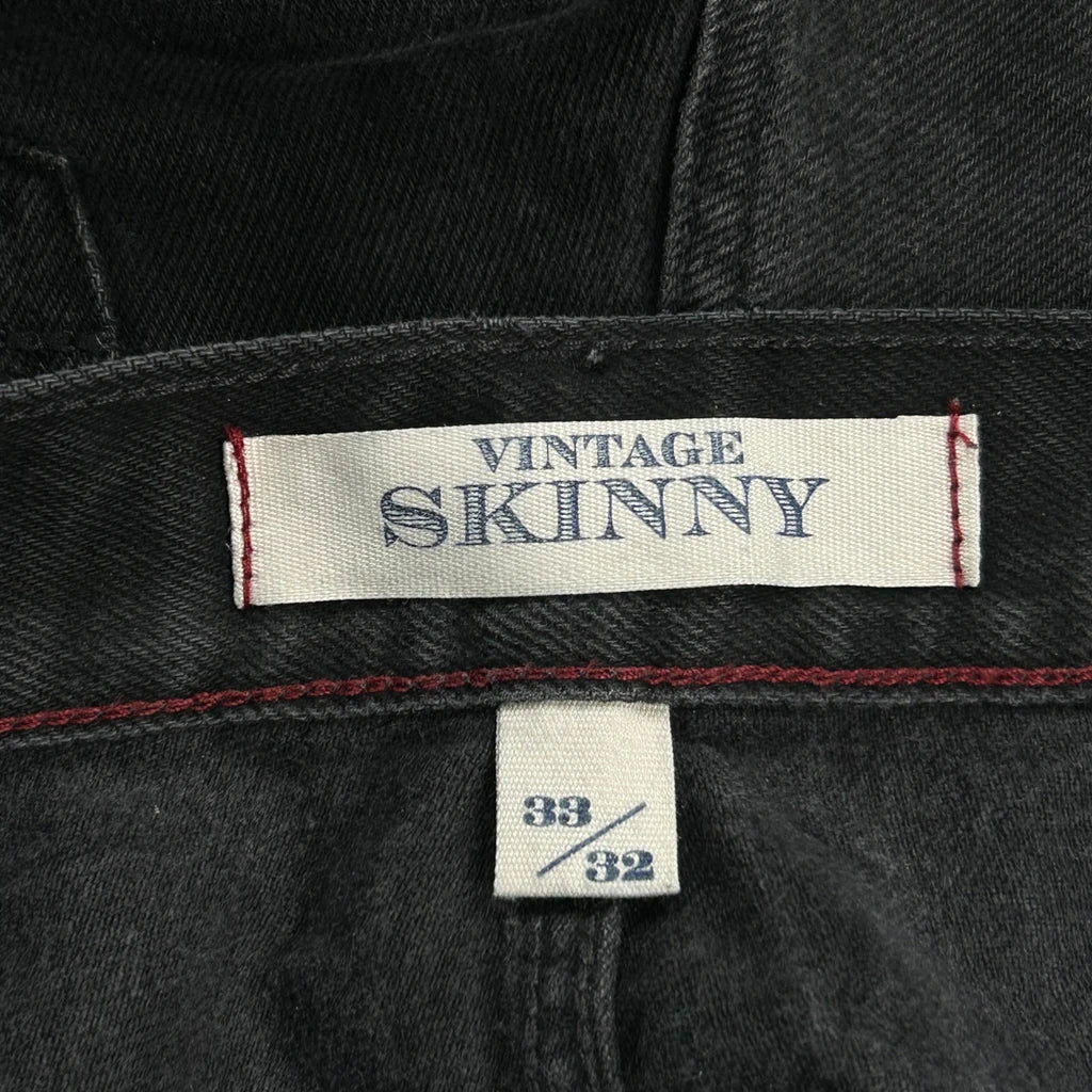 Old Varsity Brand Skinny Jeans - 32W 34L Black Denim - Image 6