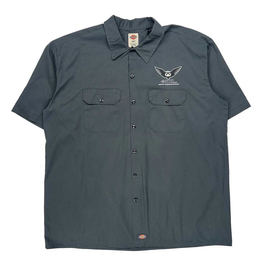 Olympic Warehouse Logistics Dickies Tall Short Sleeve Shirt - 2XL Grey Polyester Blend