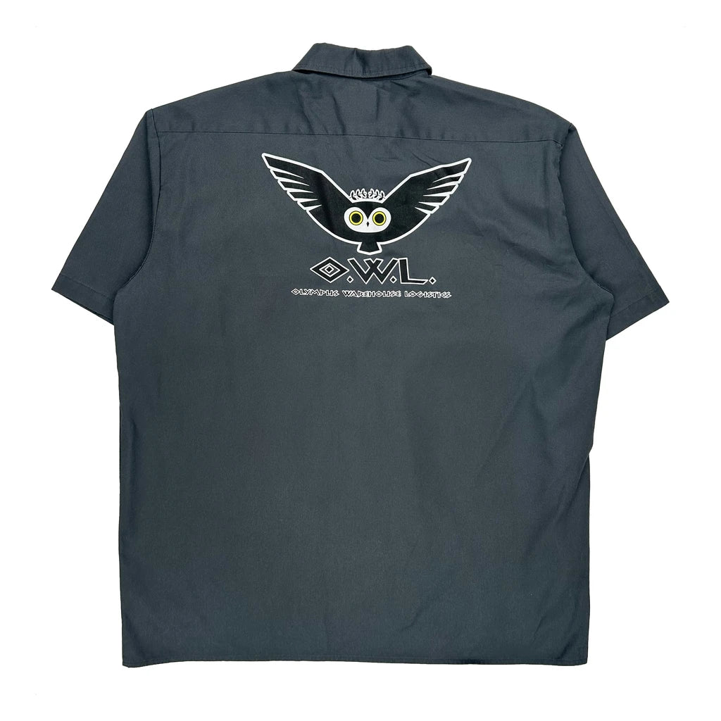 Olympic Warehouse Logistics Dickies Tall Short Sleeve Shirt - 2XL Grey Polyester Blend - Image 2