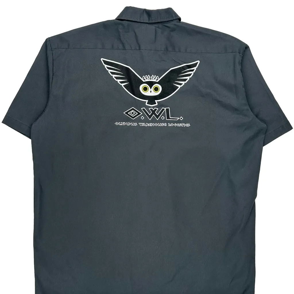 Olympic Warehouse Logistics Dickies Tall Short Sleeve Shirt - 2XL Grey Polyester Blend - Image 6