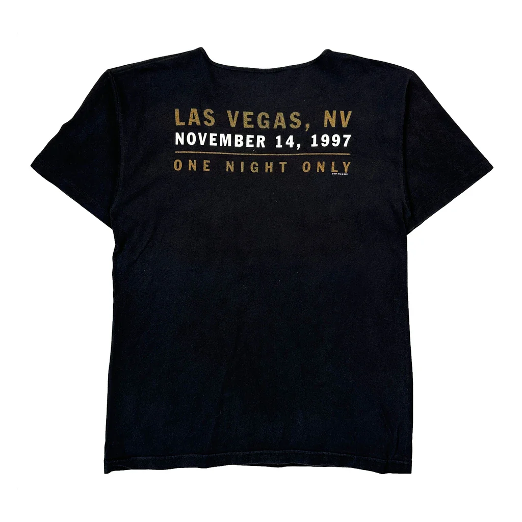 One Night Only Beejees Band T-Shirt - Medium Black Cotton - Image 2