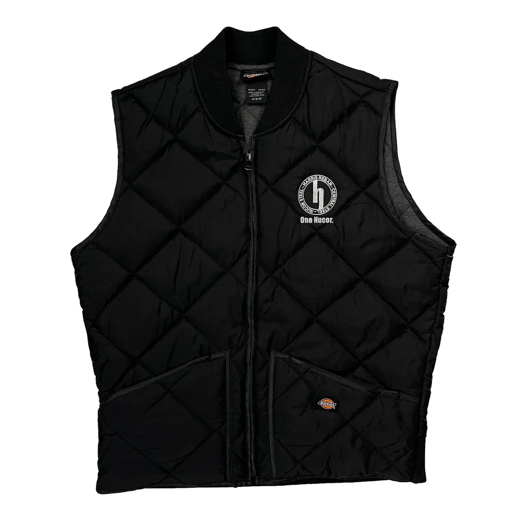 One Nucor Dickies Quilted Puffer Vest - Medium Black Polyester