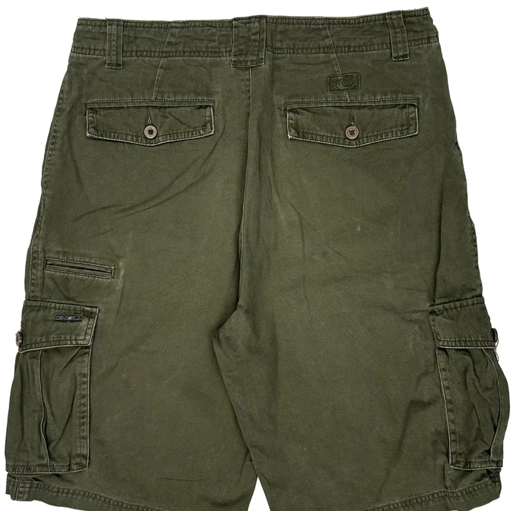 O''Neill Cargo Shorts - 33W 10L Green Cotton - Image 8