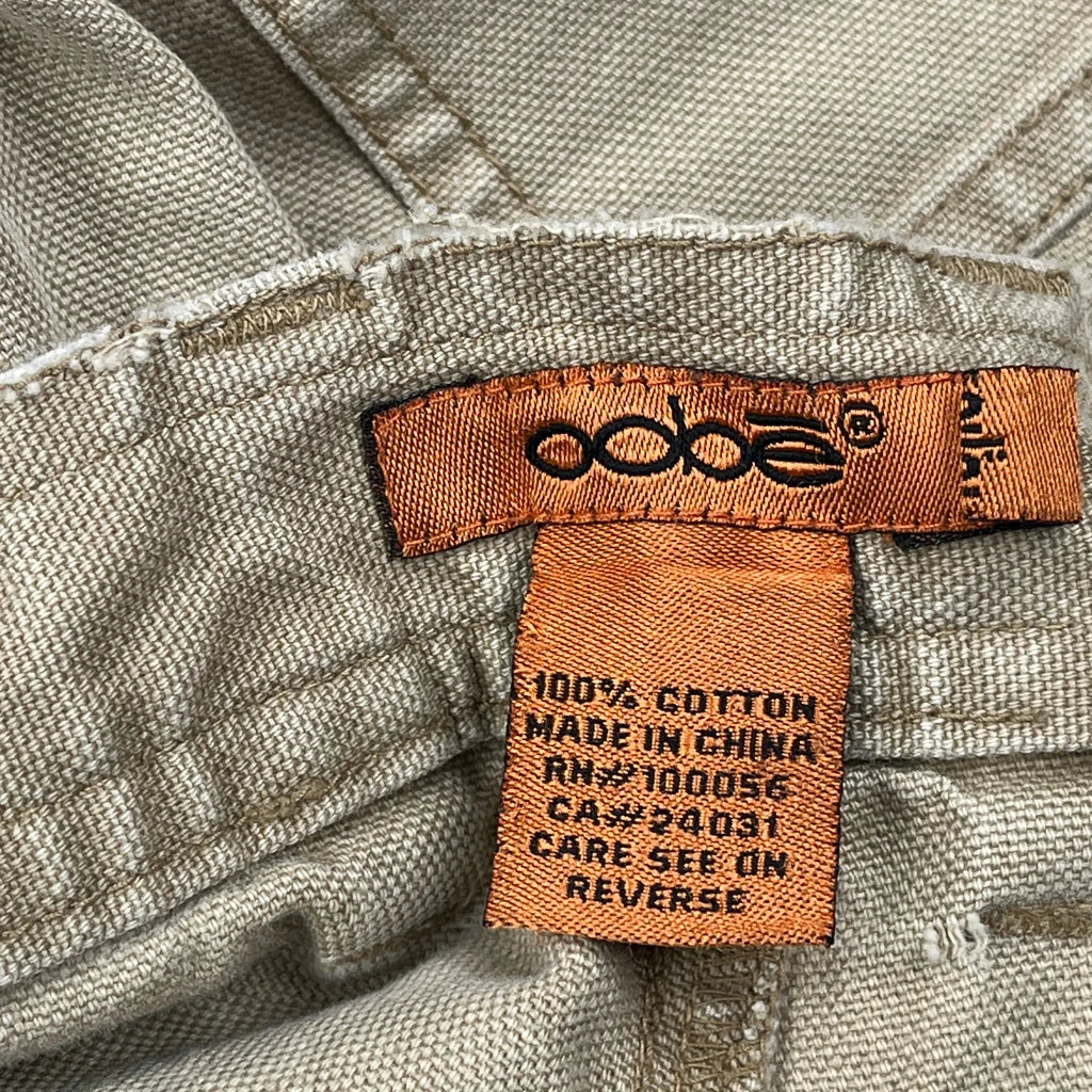 Oobe Double Knee Carpenter Trousers - 29W 30L Beige Cotton - Image 6
