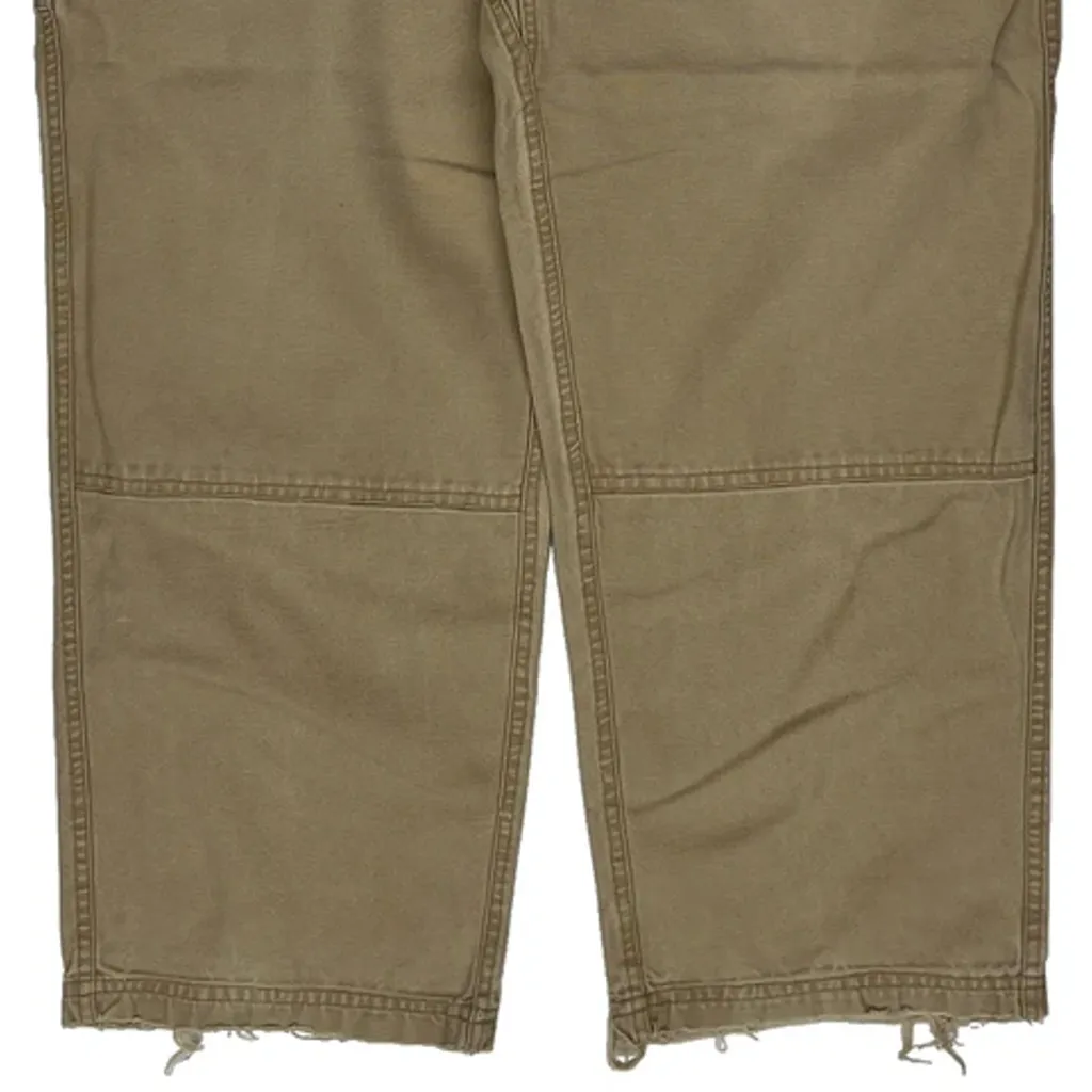 Oobe Double Knee Carpenter Trousers - 29W 30L Beige Cotton - Image 9