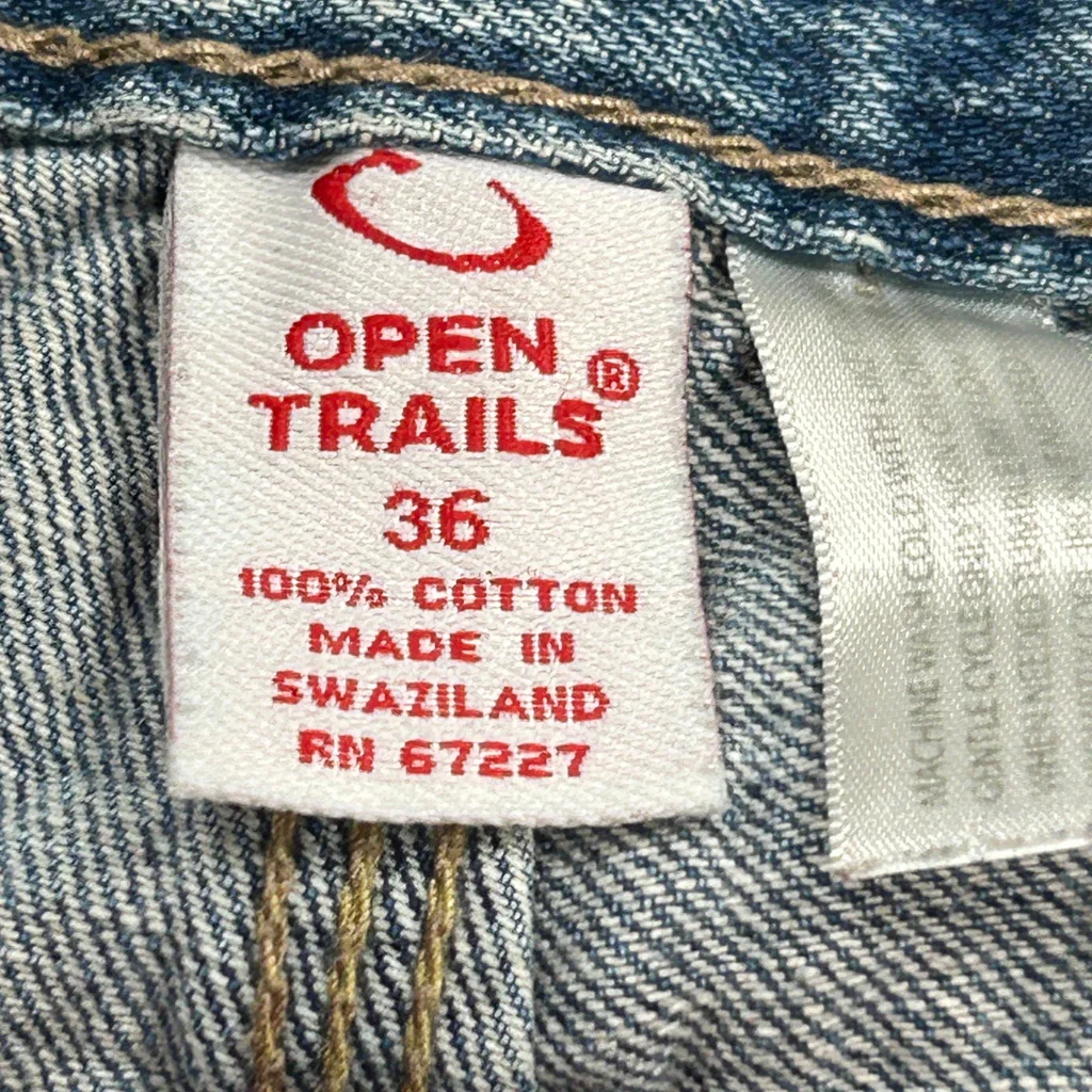 Open Trails Denim Shorts - 34W 10L Blue Cotton - Image 6