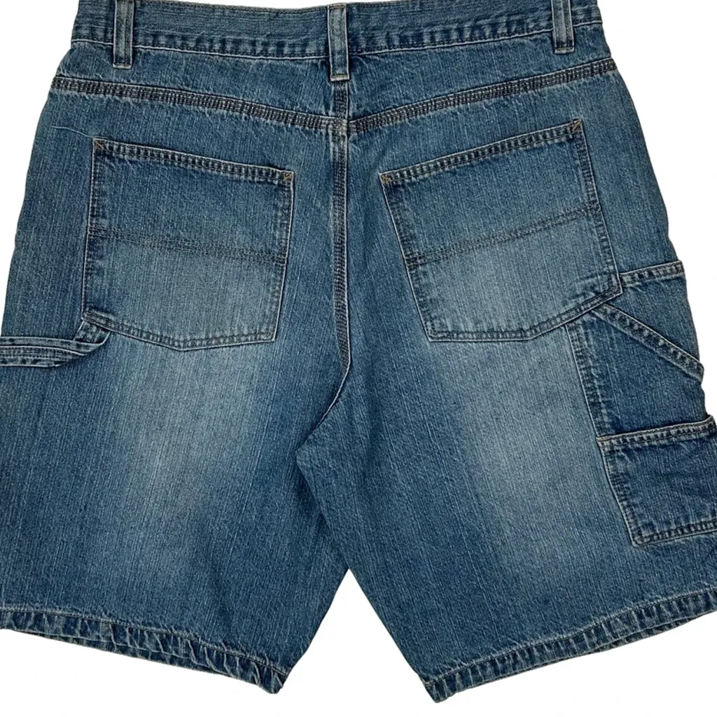Open Trails Denim Shorts - 34W 10L Blue Cotton - Image 7
