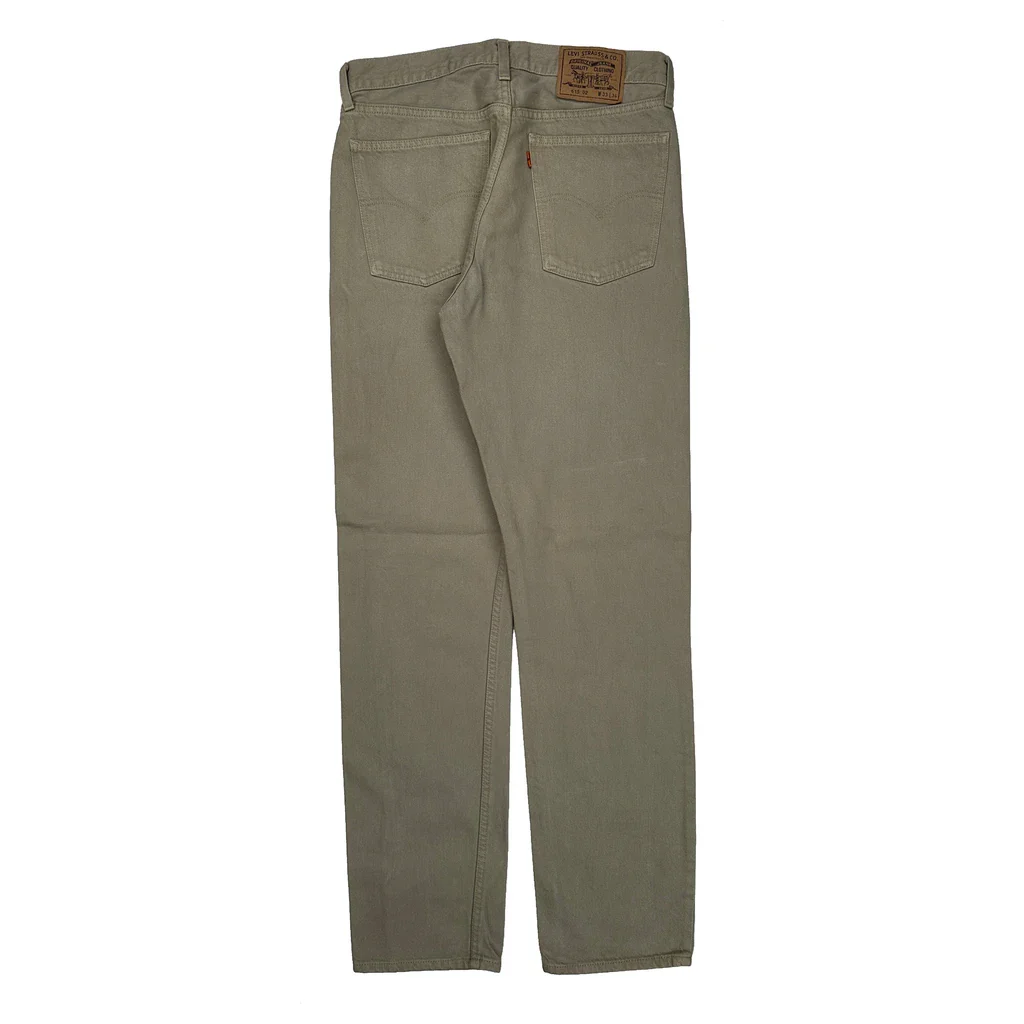 Orange Tab 615 Levis Jeans - 31W 35L Beige Cotton