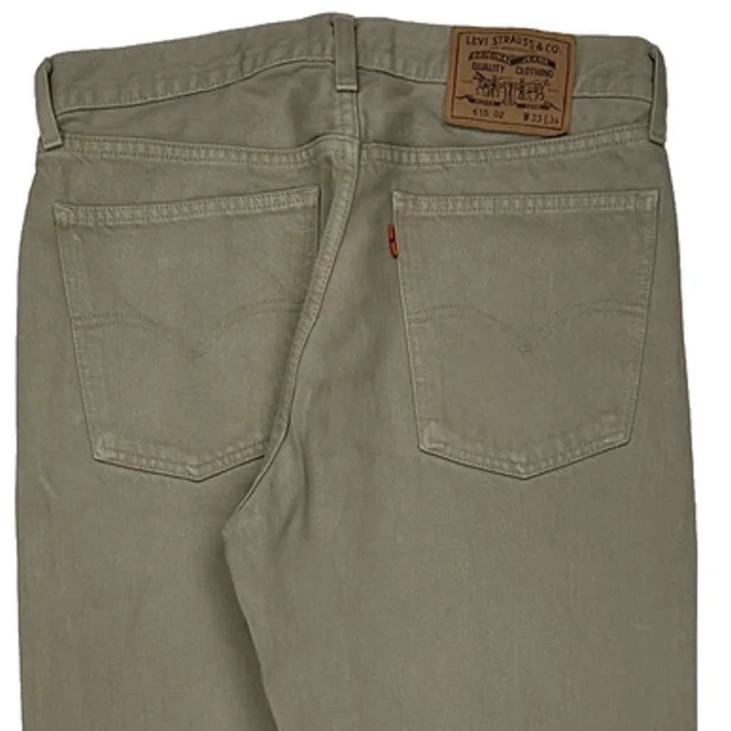 Orange Tab 615 Levis Jeans - 31W 35L Beige Cotton - Image 7