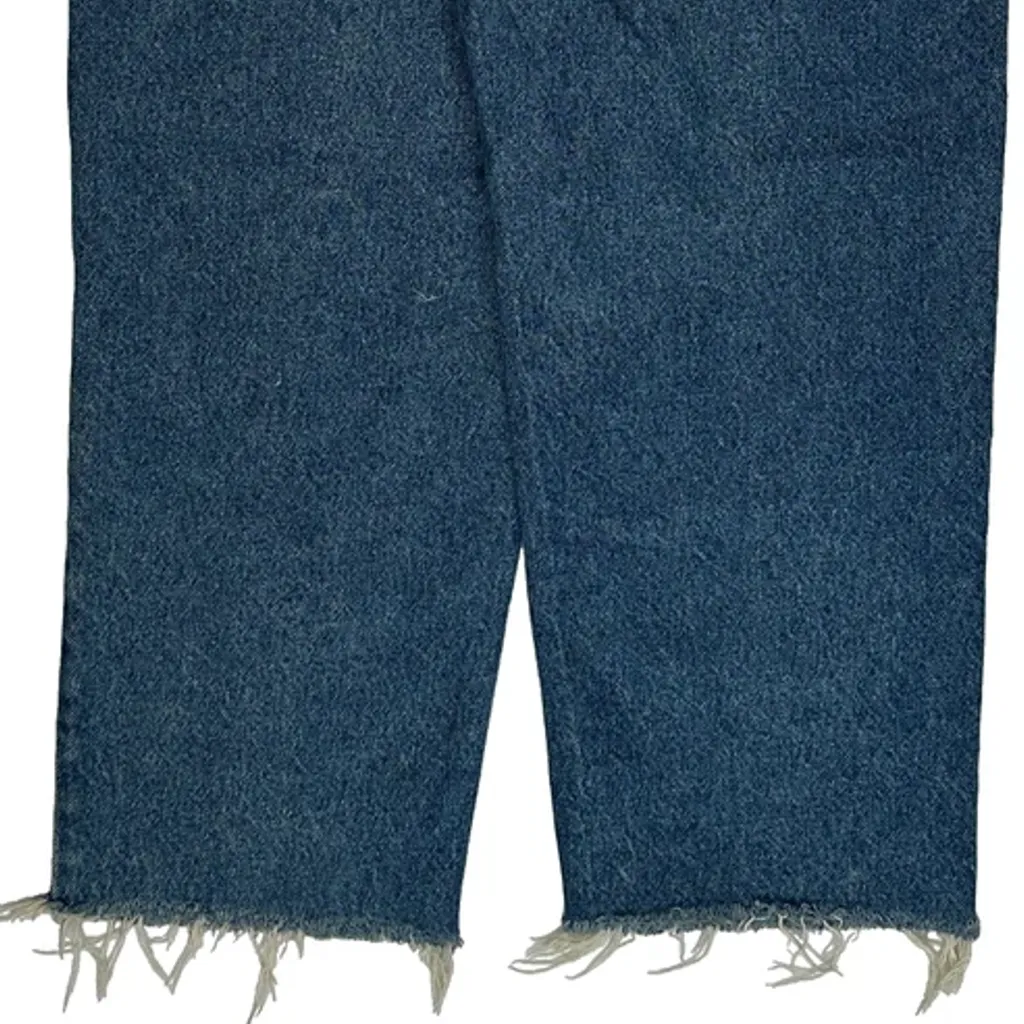 Orange Tabs Levis Cropped Jeans - 31W 25L Blue Denim - Image 6