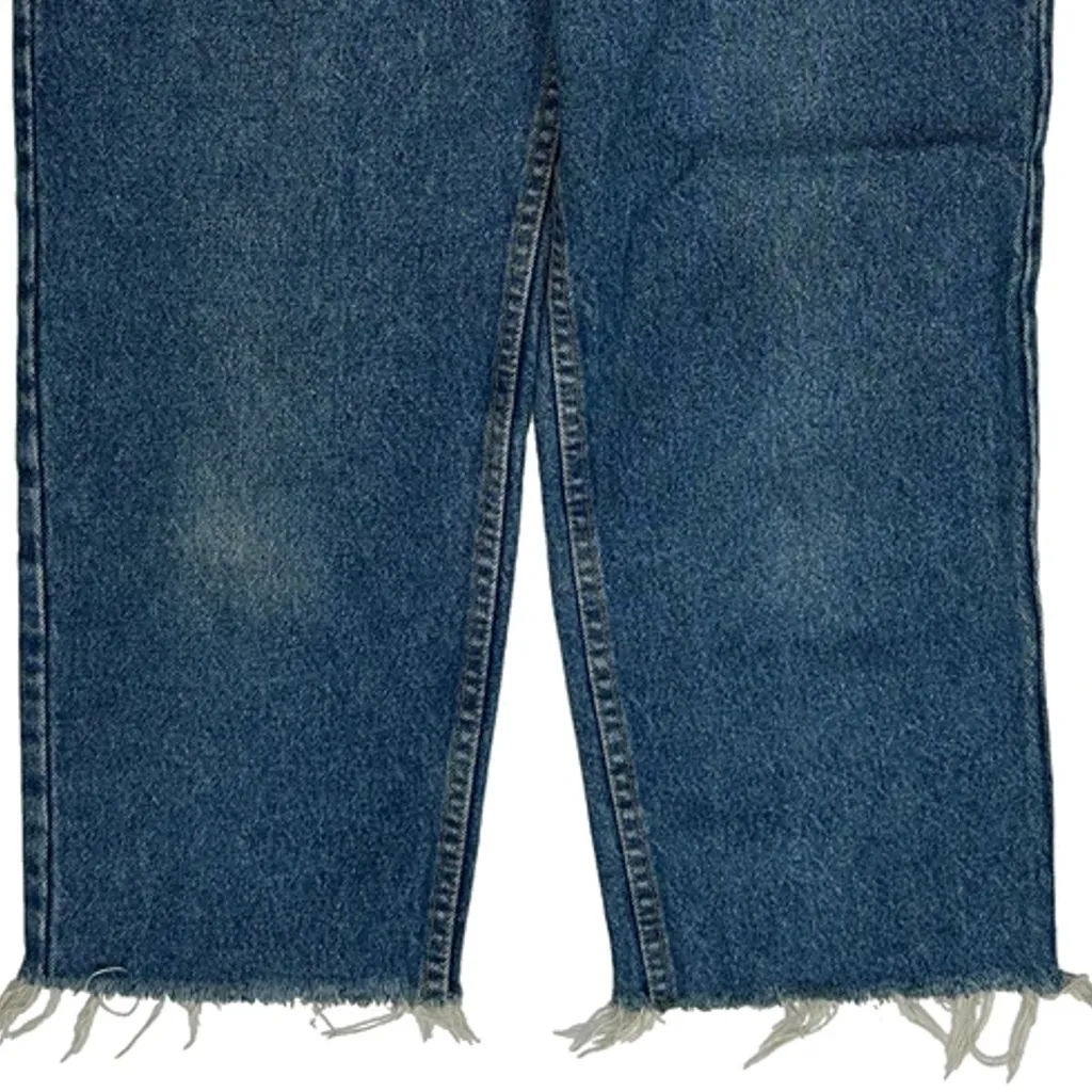 Orange Tabs Levis Cropped Jeans - 31W 25L Blue Denim - Image 9