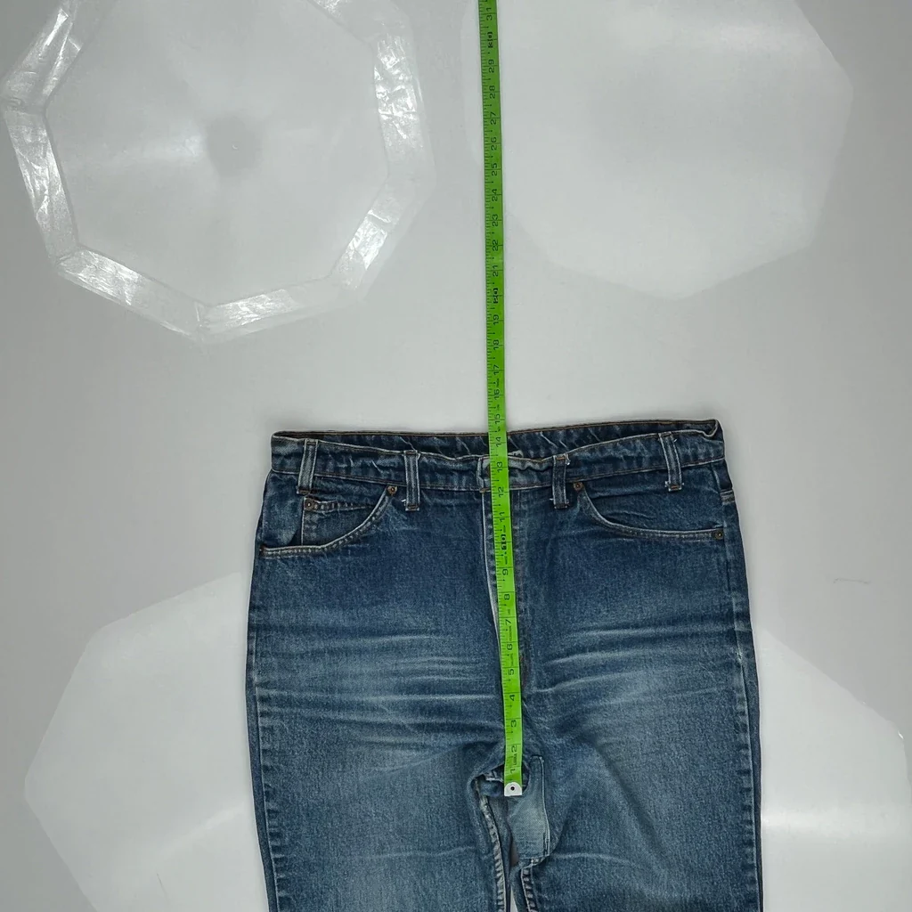 Orange Tabs Levis Jeans - 35W 29L Blue Denim - Image 4