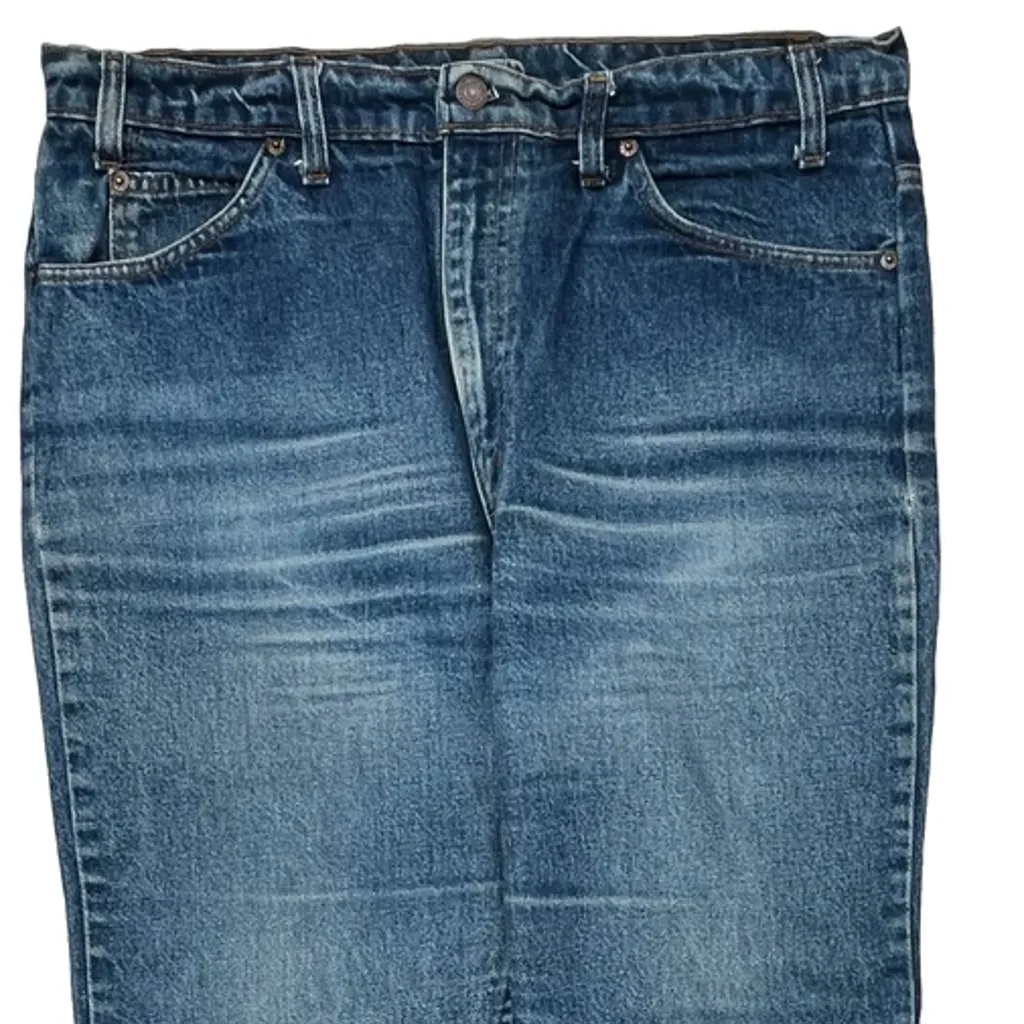 Orange Tabs Levis Jeans - 35W 29L Blue Denim - Image 9