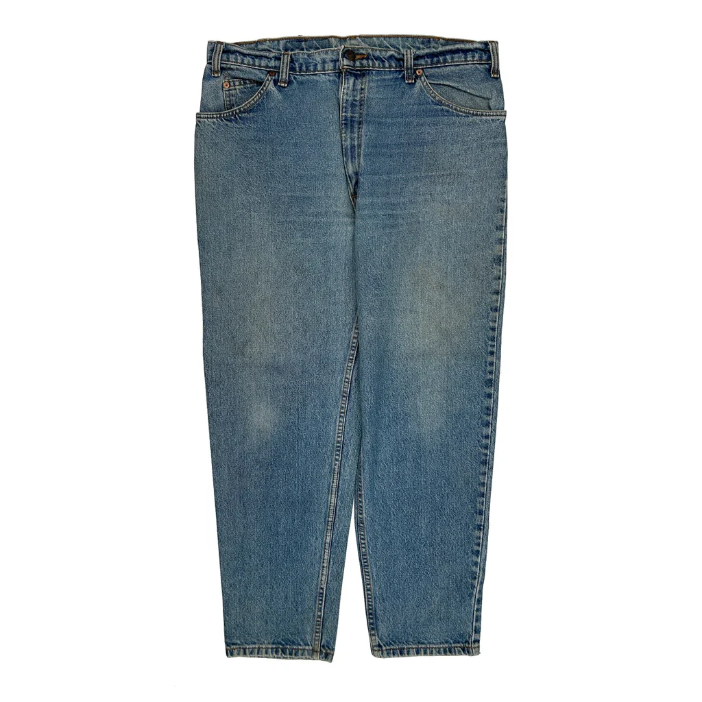 Orange Tabs Levis 550 Jeans - 36W 29L Blue Denim - Image 2